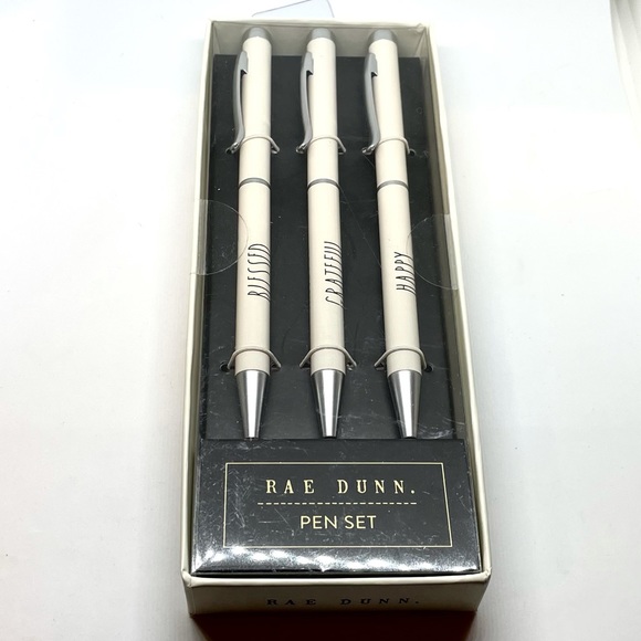 Rae Dunn Other - Rae Dunn 3 piece pen set Blessed Grateful Happy